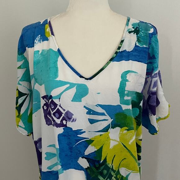 Jams World High Low Cold Shoulder Cozumel Tunic Top / Dress Small - Picture 2 of 6